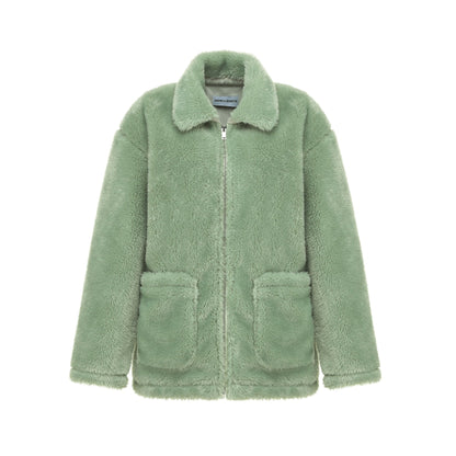 ANDREA MARTIN Sunset Wool Jacket Green | MADA IN CHINA