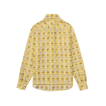 Charlie Luciano Tweed Overshirt Yellow