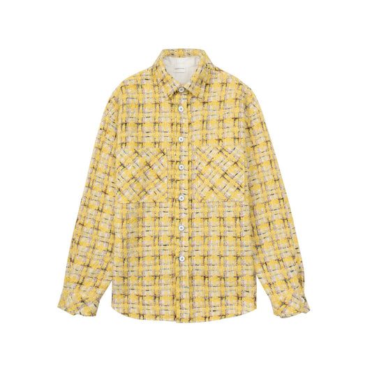 Charlie Luciano Tweed Overshirt Yellow