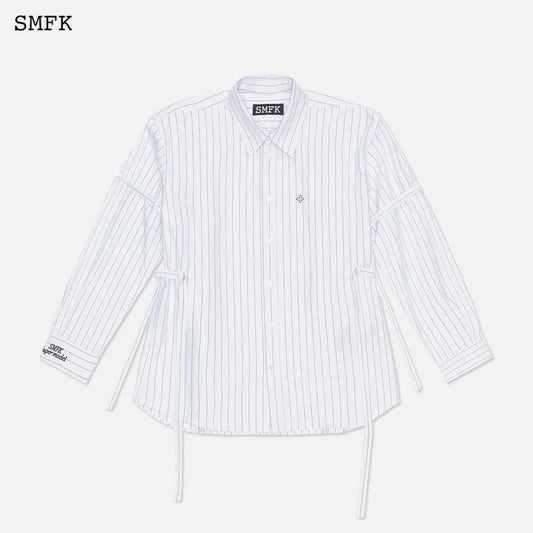 SMFK Vintage College Striped Shirt White