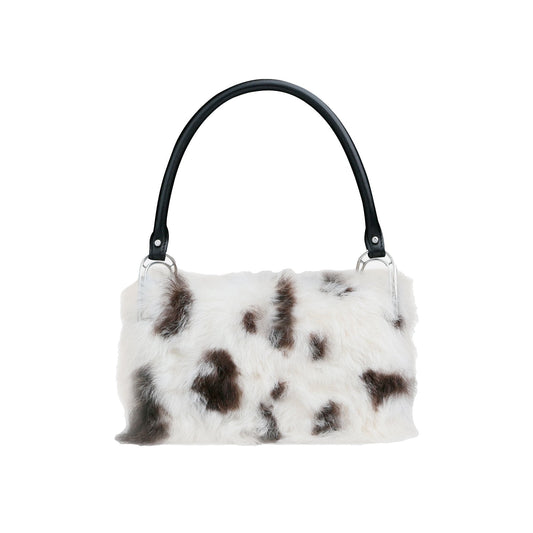 APEDE MOD White and Brown Fur Deco Line | MADA IN CHINA