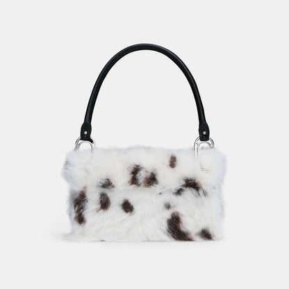 APEDE MOD White and Brown Fur Deco Line | MADA IN CHINA
