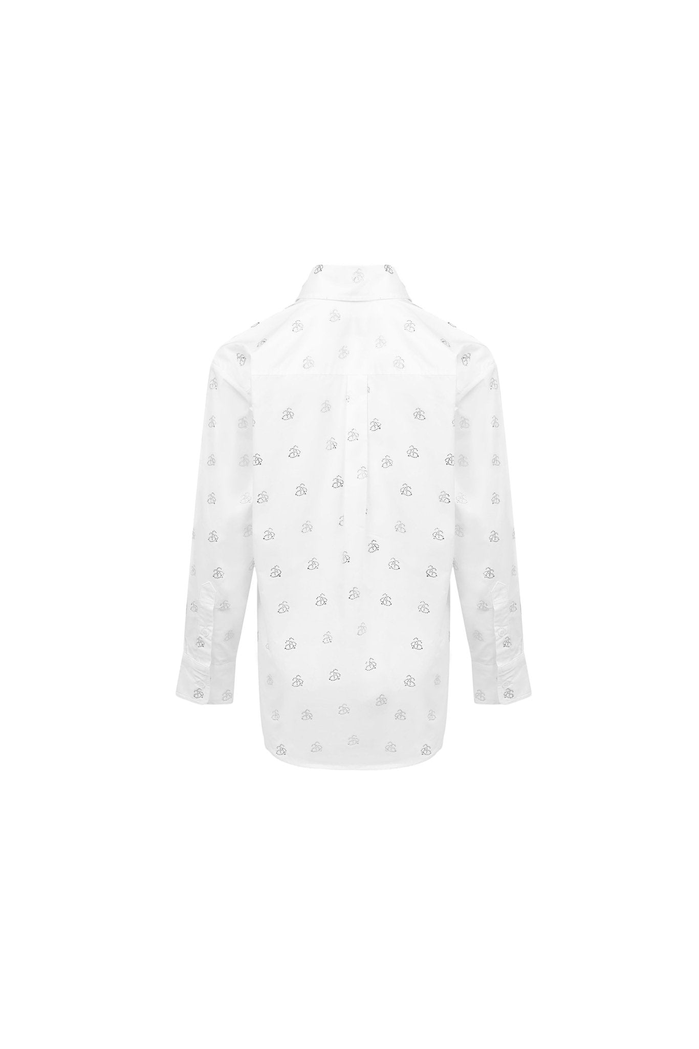 Ann Andelman White Diamante Embellished Shirt