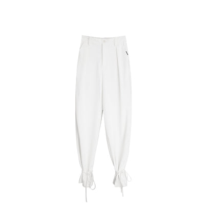 AIMME SPARROW White Logo Suit Pants | MADA IN CHINA