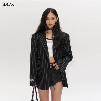 SMFK Wild World Mirroring Black Stripe Jacket