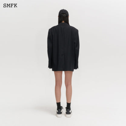 SMFK Wild World Mirroring Black Wool Jacket