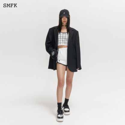 SMFK Wild World Mirroring Black Wool Jacket