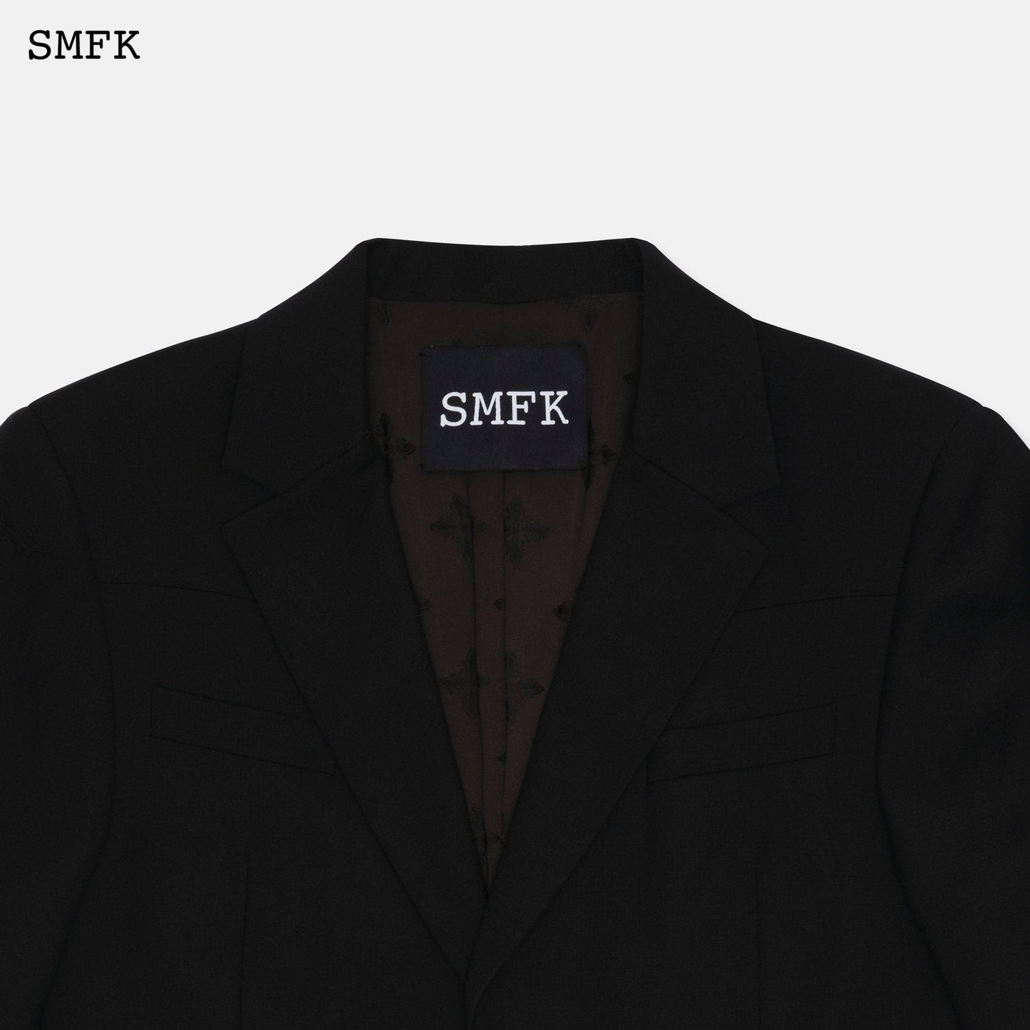 SMFK Wild World Mirroring Black Wool Jacket