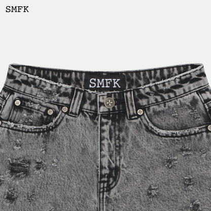 SMFK Wild World Short Grey Jeans