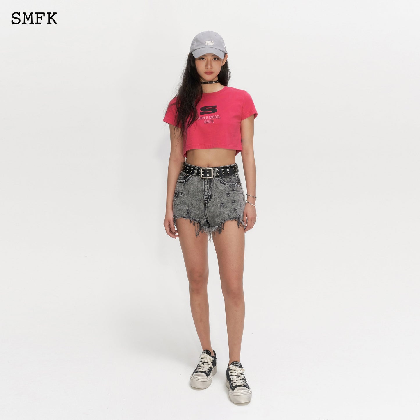 SMFK Wild World Short Grey Jeans