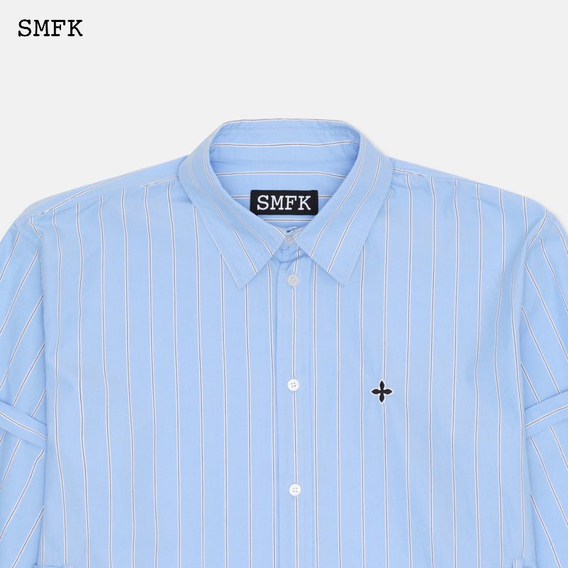 SMFK Wild World Sky Blue Stripe Shirt