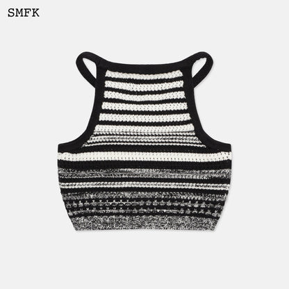 SMFK Wilderness Black And White Knitted Vest