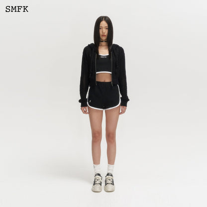 SMFK Wilderness Black Knitted Hoodie