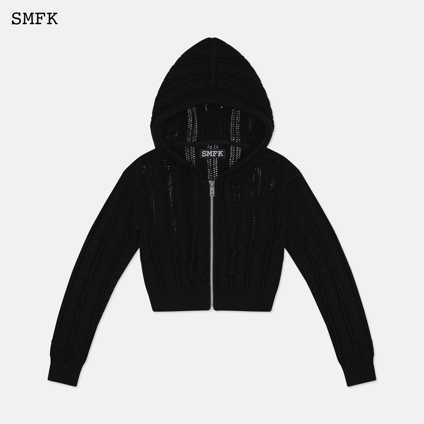 SMFK Wilderness Black Knitted Hoodie