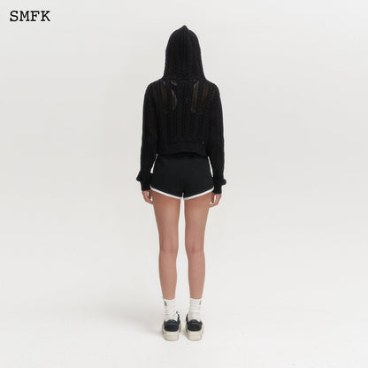 SMFK Wilderness Black Knitted Hoodie