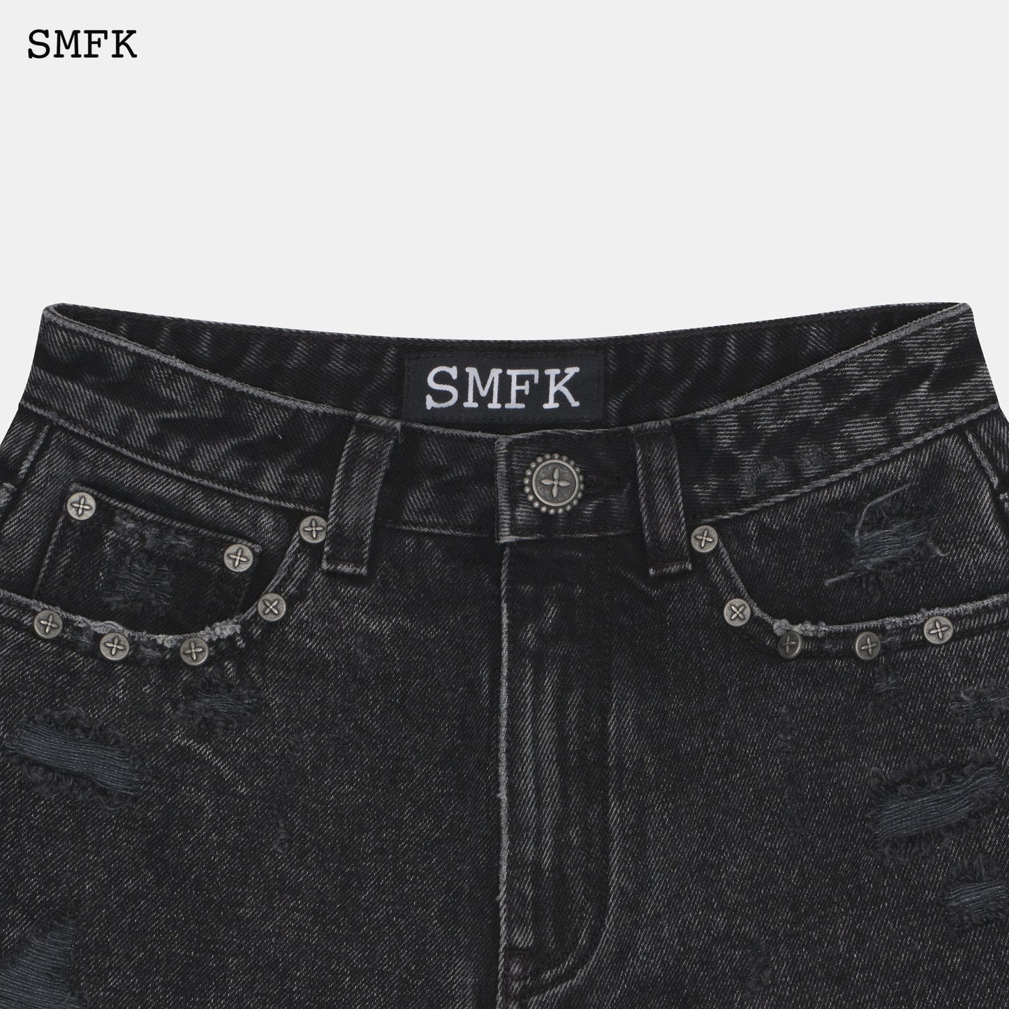 SMFK Wilderness Rock Black Short Jeans