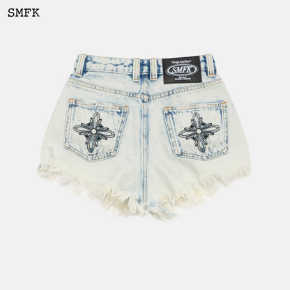 SMFK Wilderness Rock White Short Jeans