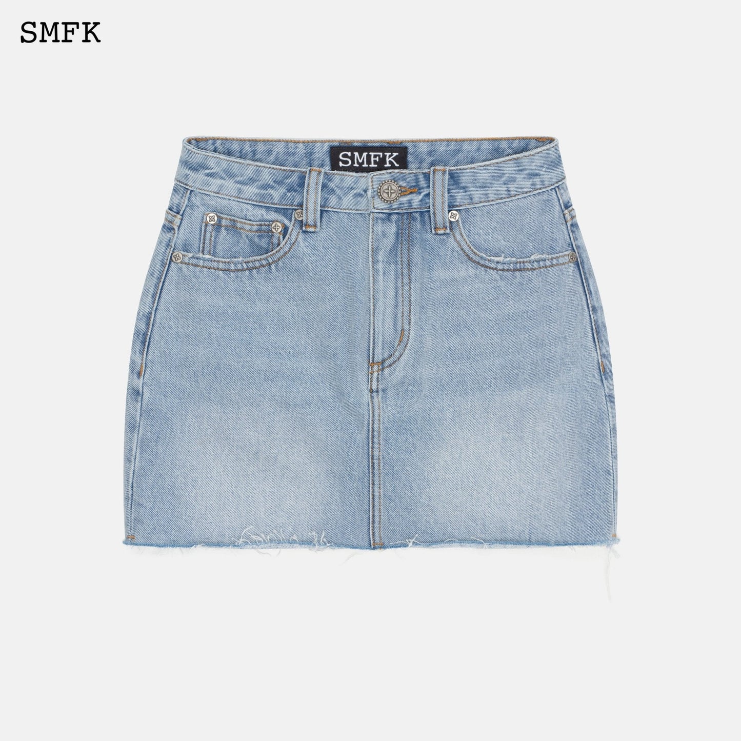 SMFK Wilderness Wandering Blue Jeans Short Skirt