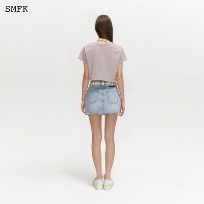 SMFK Wilderness Wandering Blue Jeans Short Skirt