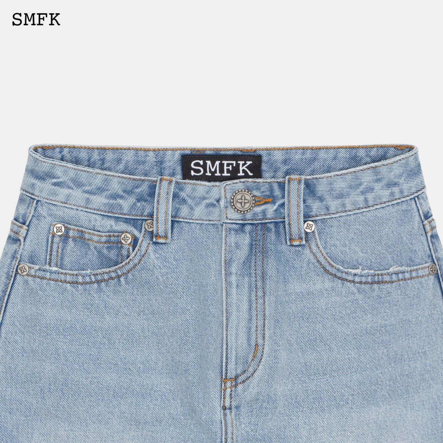 SMFK Wilderness Wandering Blue Jeans Short Skirt