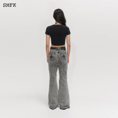 SMFK Wilderness Wandering Mermaid Light Grey Jeans