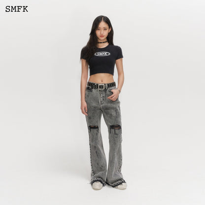 SMFK Wilderness Wandering Mermaid Light Grey Jeans