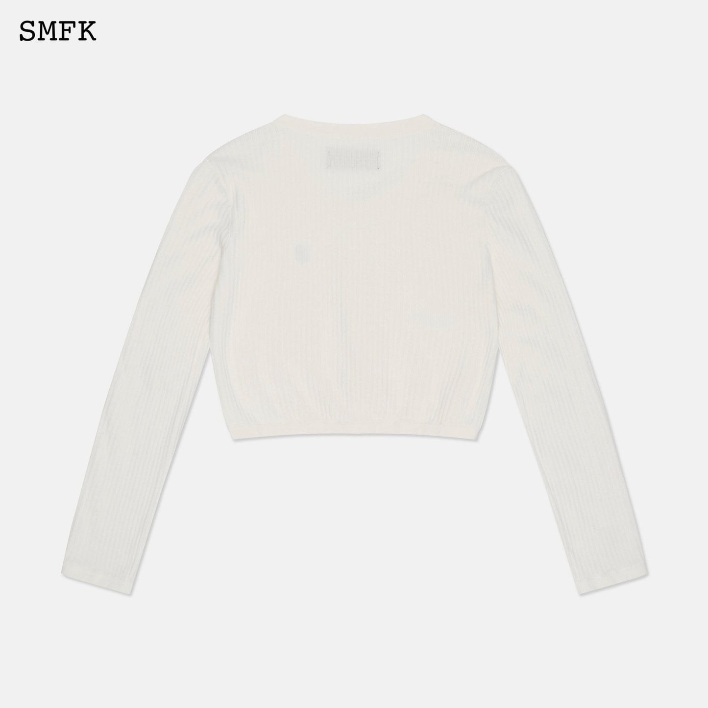 SMFK Wilderness Wandering White Knitted Cardigan