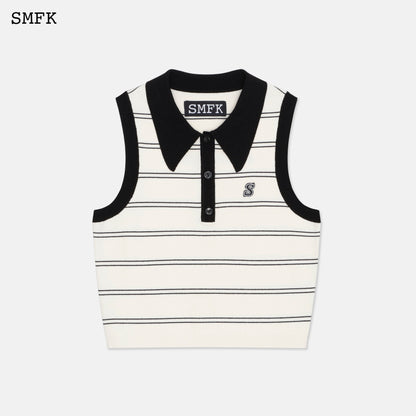 SMFK Wilderness White Stripe Polo Vest