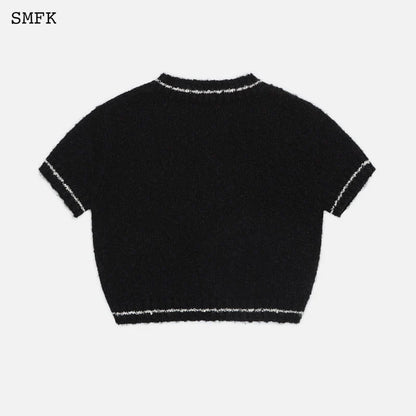 SMFK Wilderness Wool Knit Short Tee Black