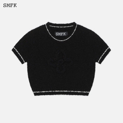 SMFK Wilderness Wool Knit Short Tee Black