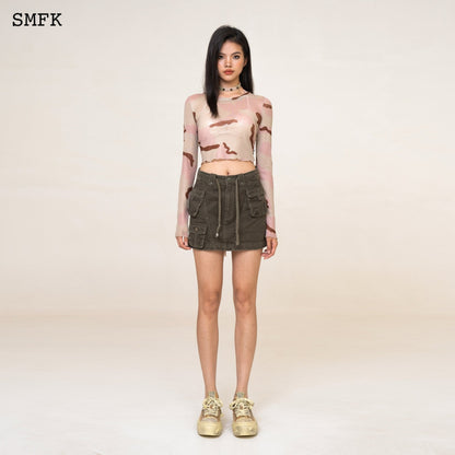 SMFK WildWorld Desert Camouflage Knitted Tights Top