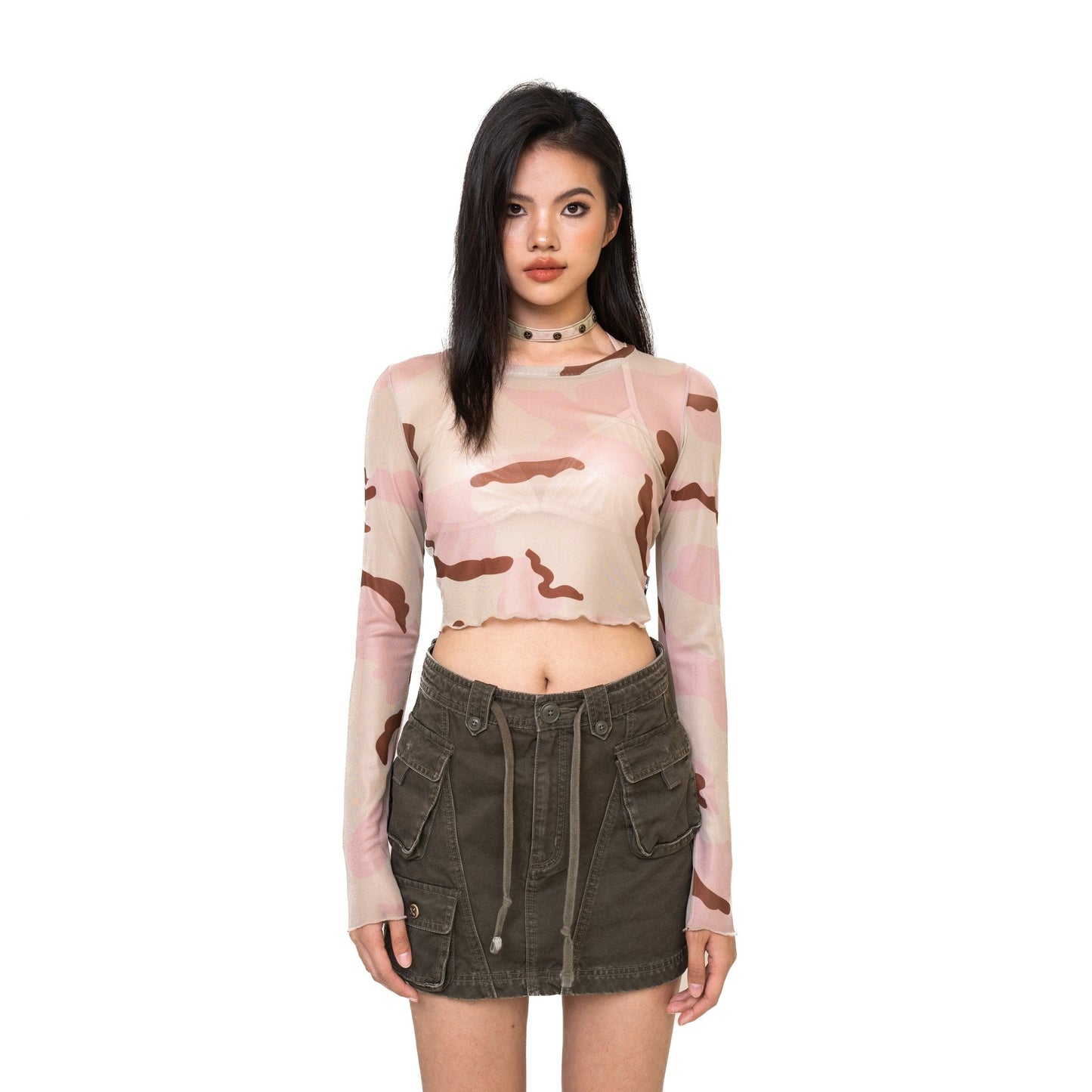 SMFK WildWorld Desert Camouflage Knitted Tights Top