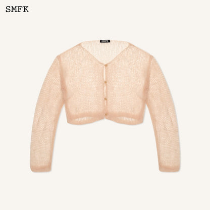 SMFK WildWorld Stray Netting Wool Cardigan