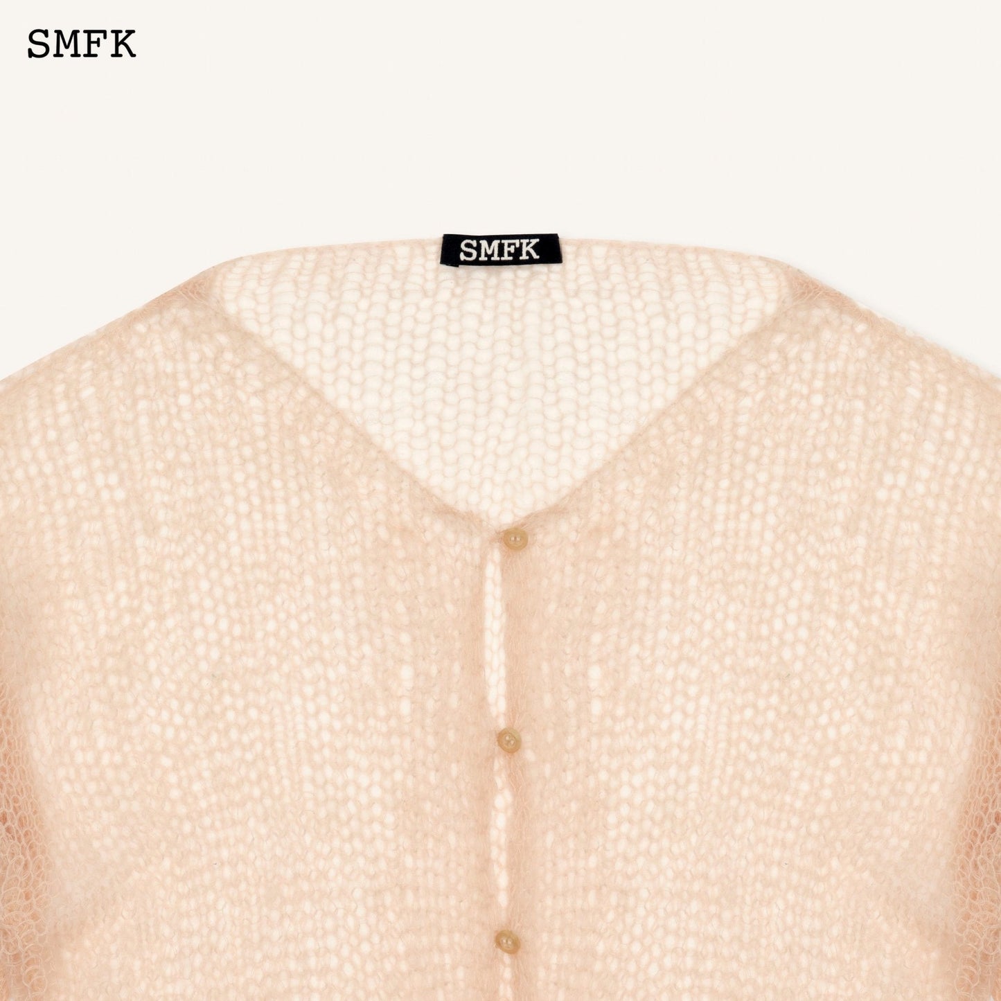 SMFK WildWorld Stray Netting Wool Cardigan