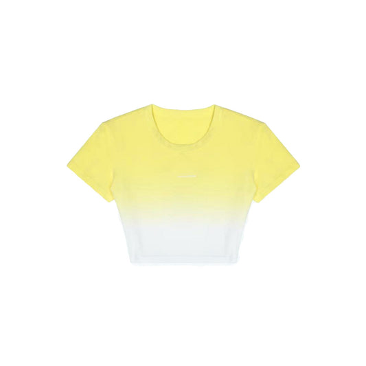 ANN ANDELMAN Yellow Dip-Dye T-Shirt | MADA IN CHINA