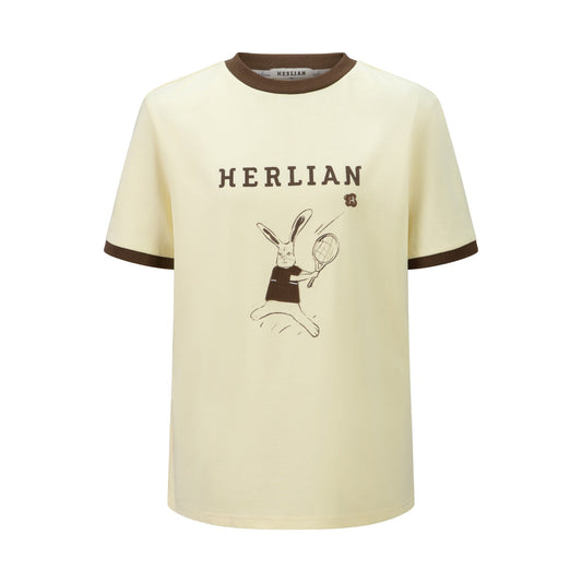 Herlian Yellow Tennis Rabbit T-shirt